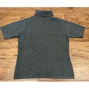 Erdos 100% Cashmere Turtleneck Sweater Gray Women's Medium Luxury Knit